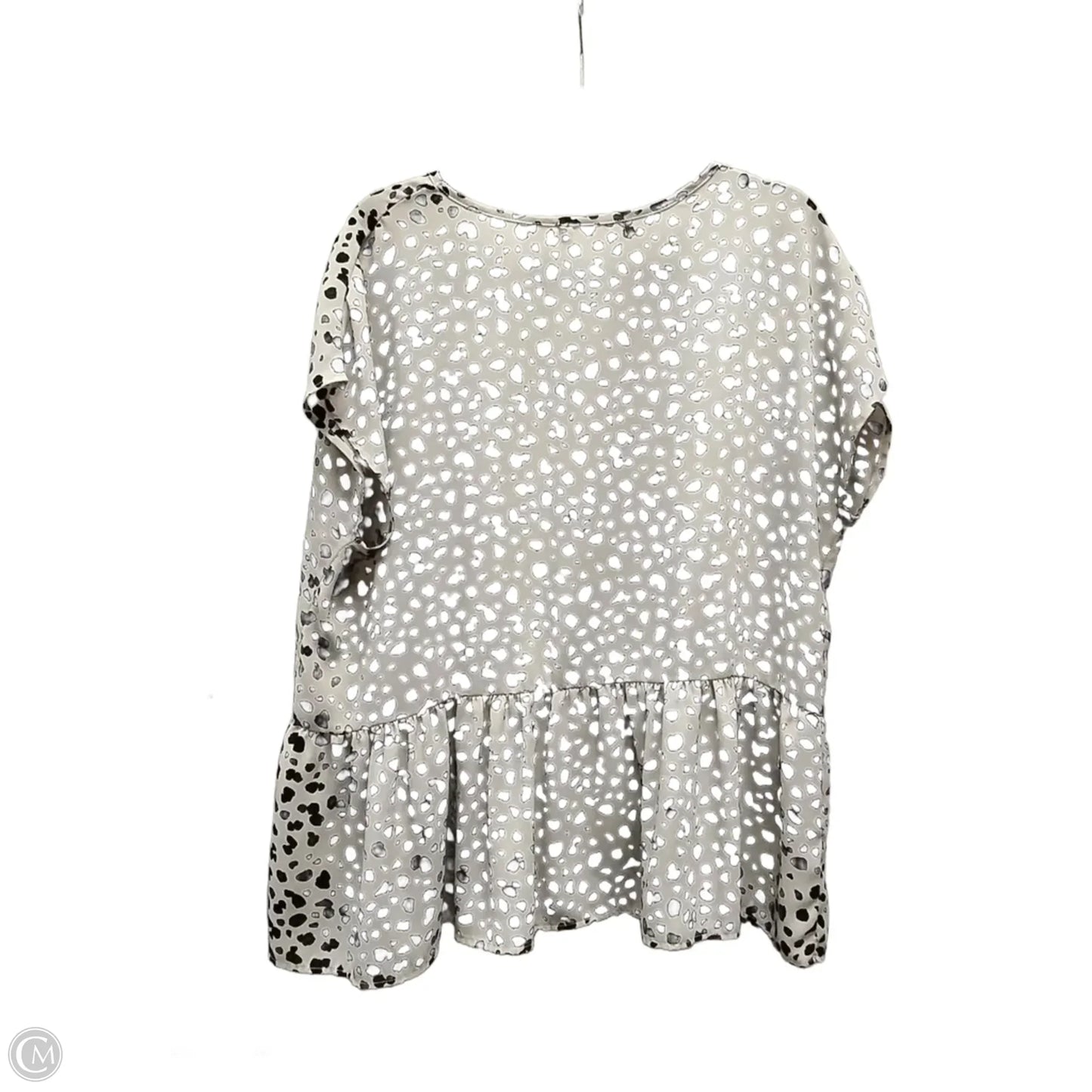 Top Short Sleeve By Haptics In Animal Print, Size: L