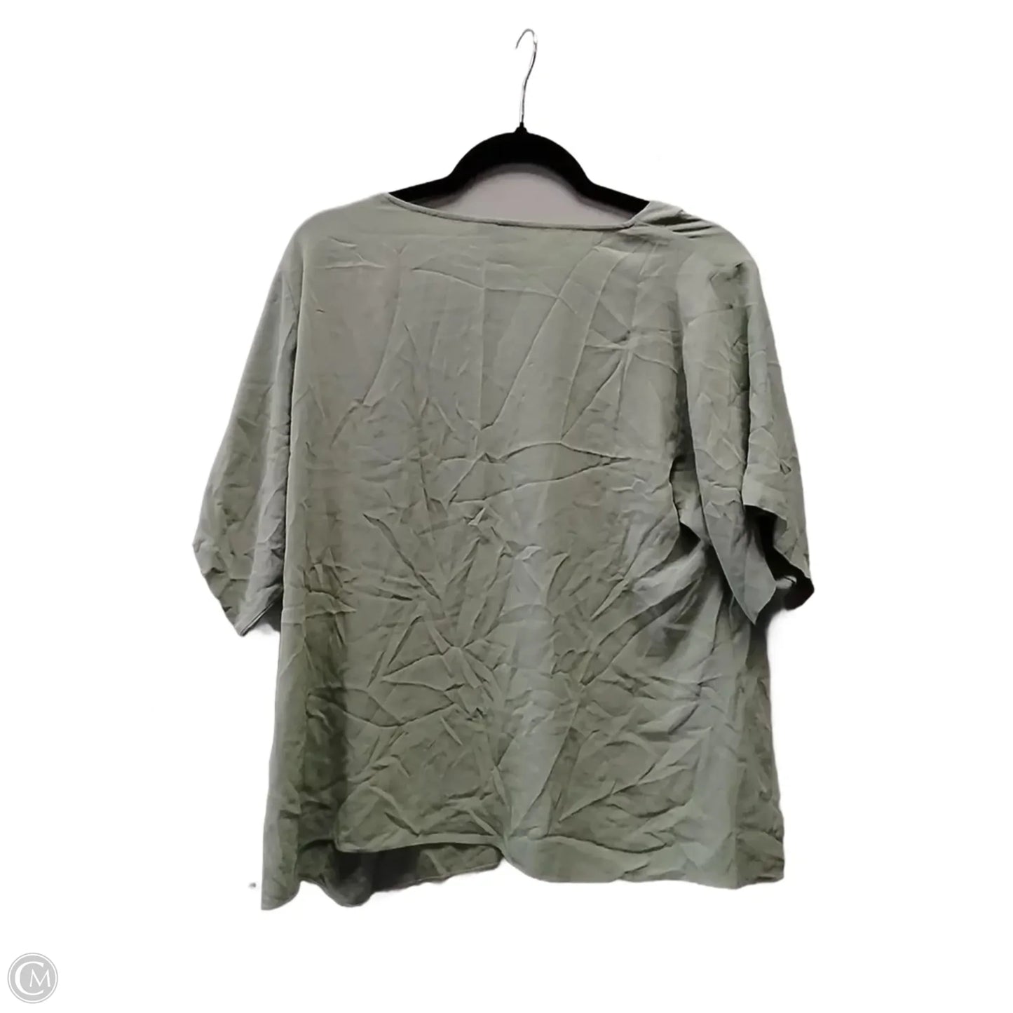 Blouse Long Sleeve By Eileen Fisher In Green, Size: M