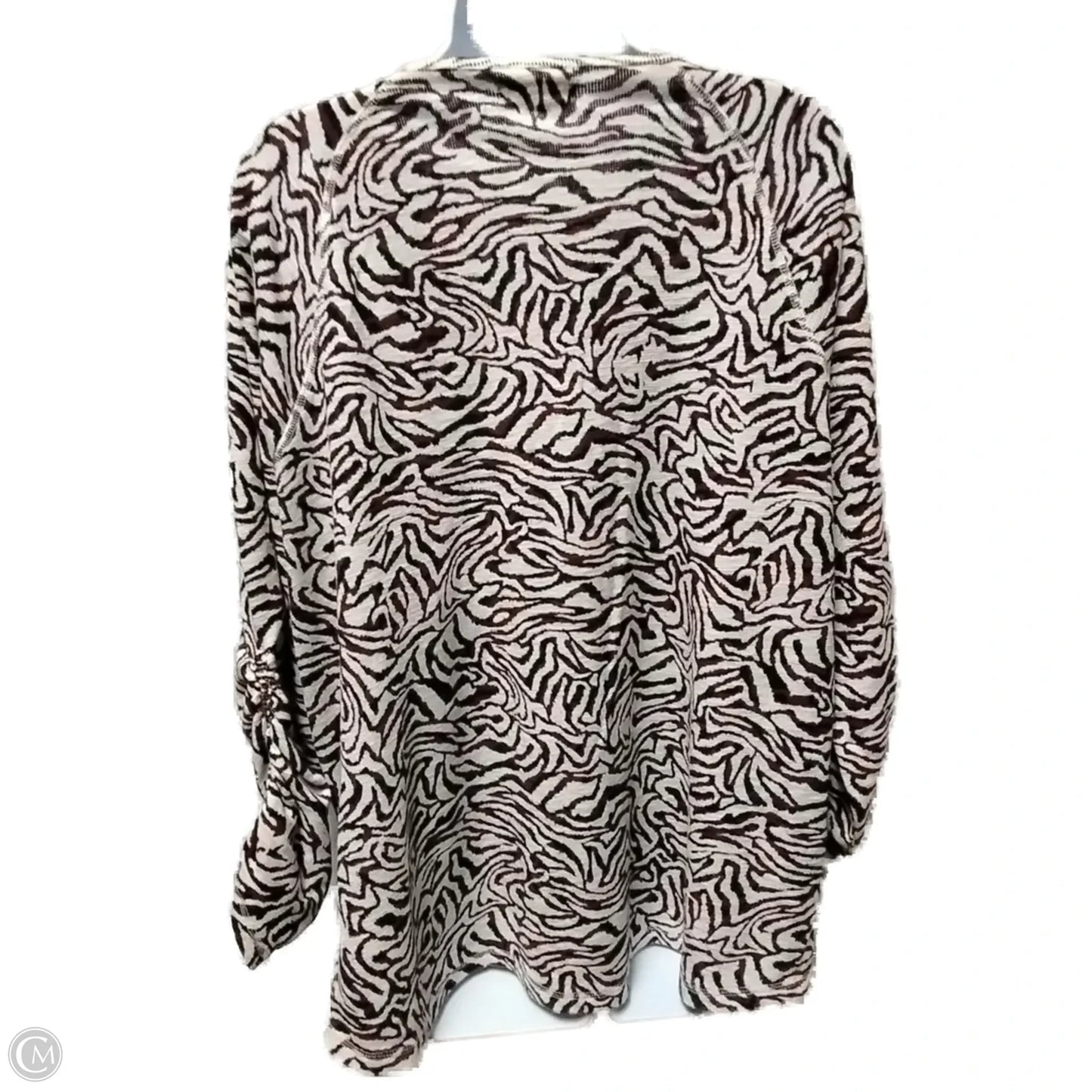 Blouse Long Sleeve By Clothes Mentor In Multi-colored, Size: 1x