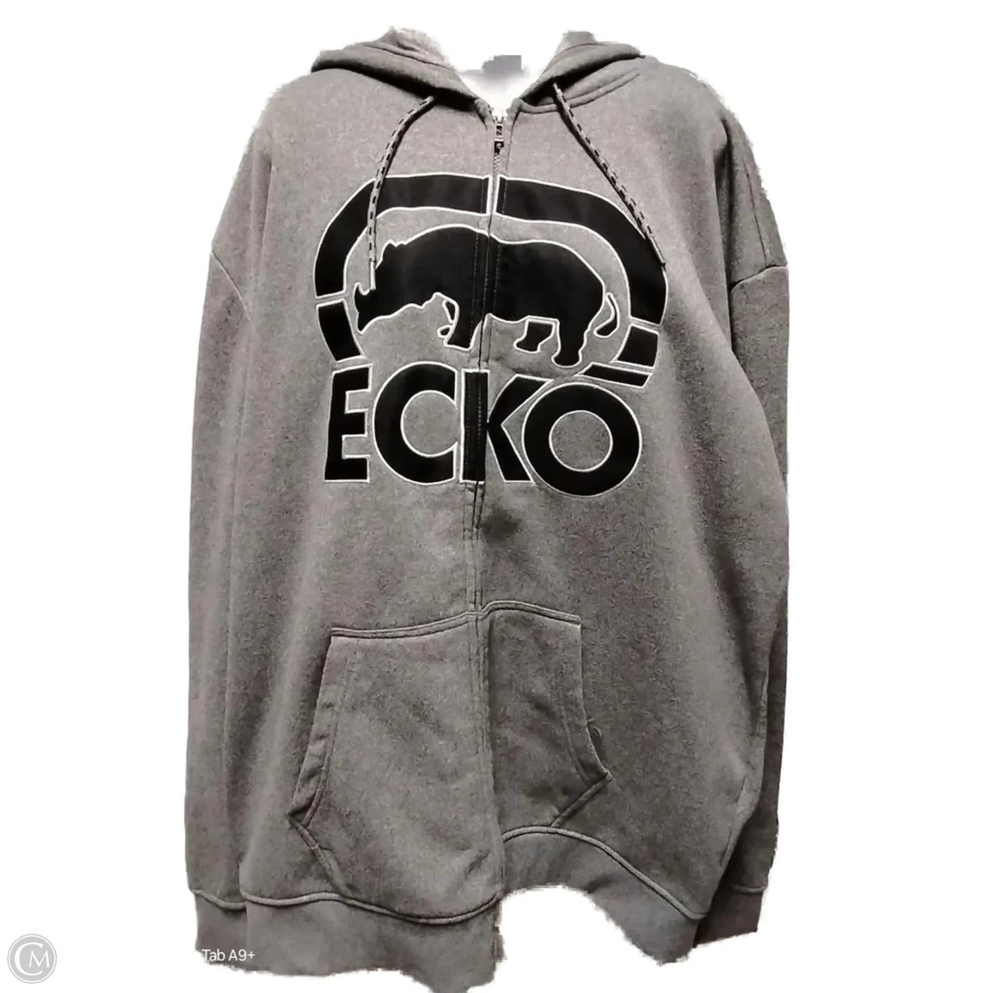 Sweatshirt Hoodie By Clothes Mentor In Grey, Size: 2x