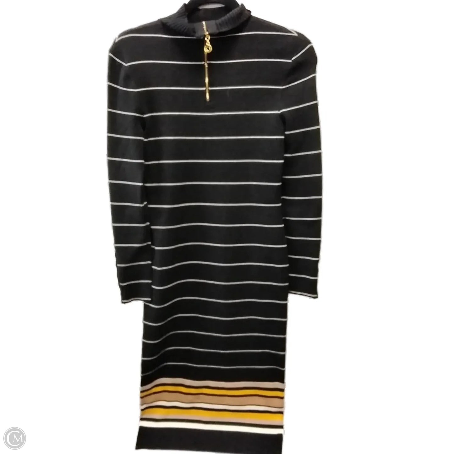 Dress Casual Maxi By Black Label In Striped Pattern, Size: 0p