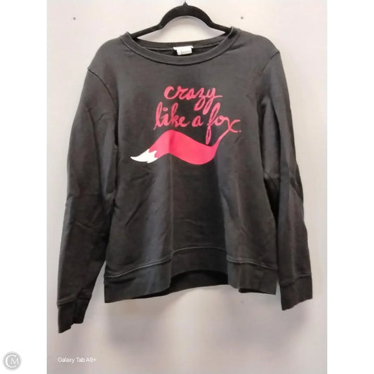 Sweatshirt Designer By Kate Spade In Black, Size: L
