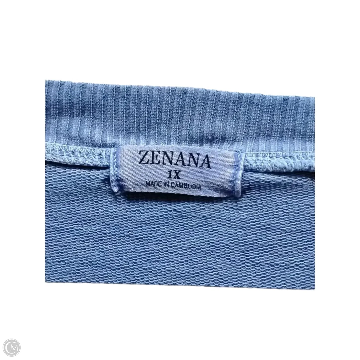Sweatshirt Crewneck By Zenana In Purple, Size: 1x