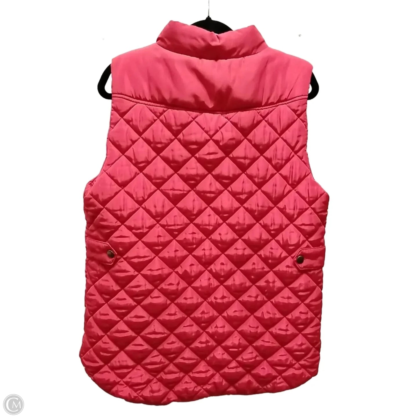 Vest Puffer & Quilted By Zenana In Red, Size: Xl