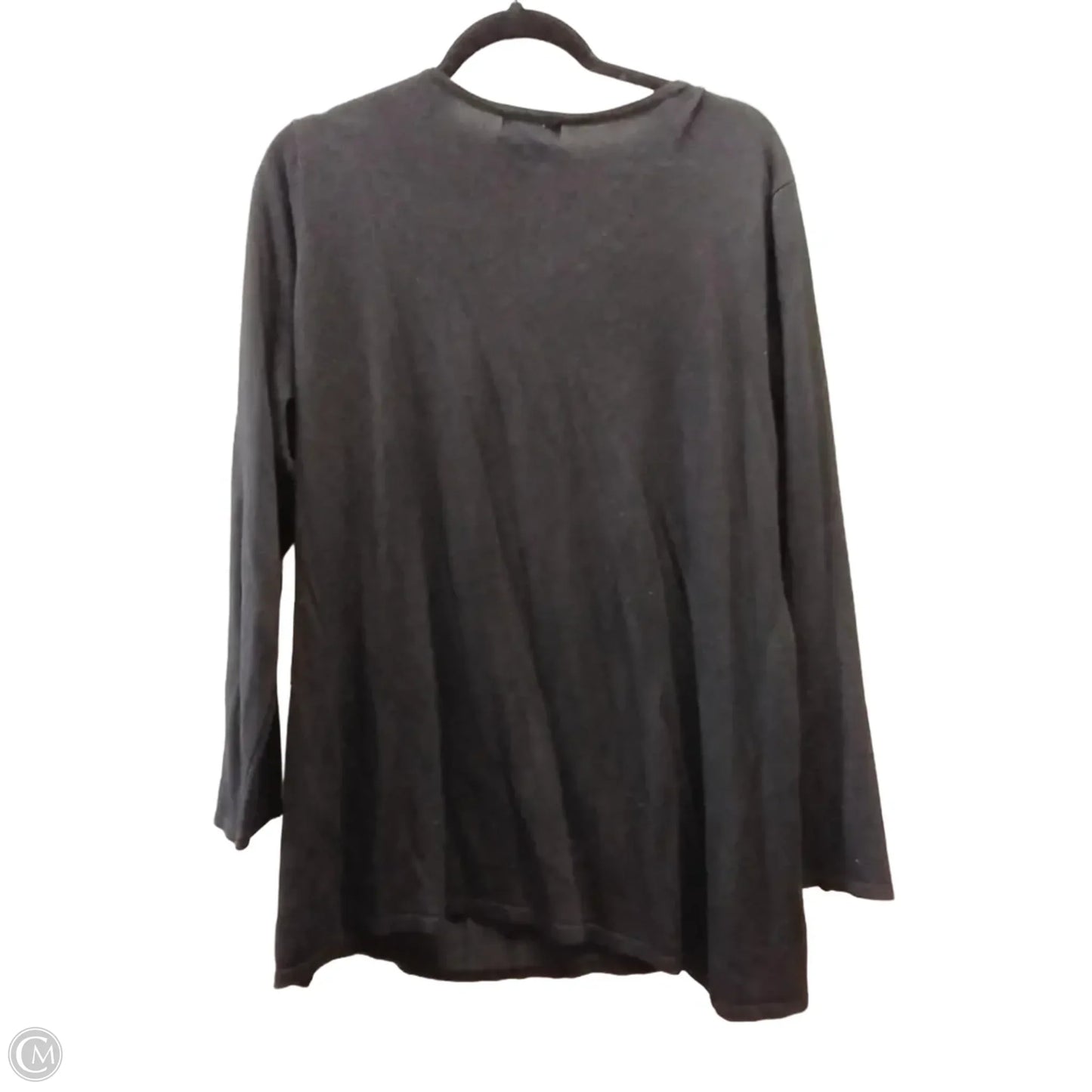 Top Long Sleeve By Clothes Mentor In Black, Size: 1x
