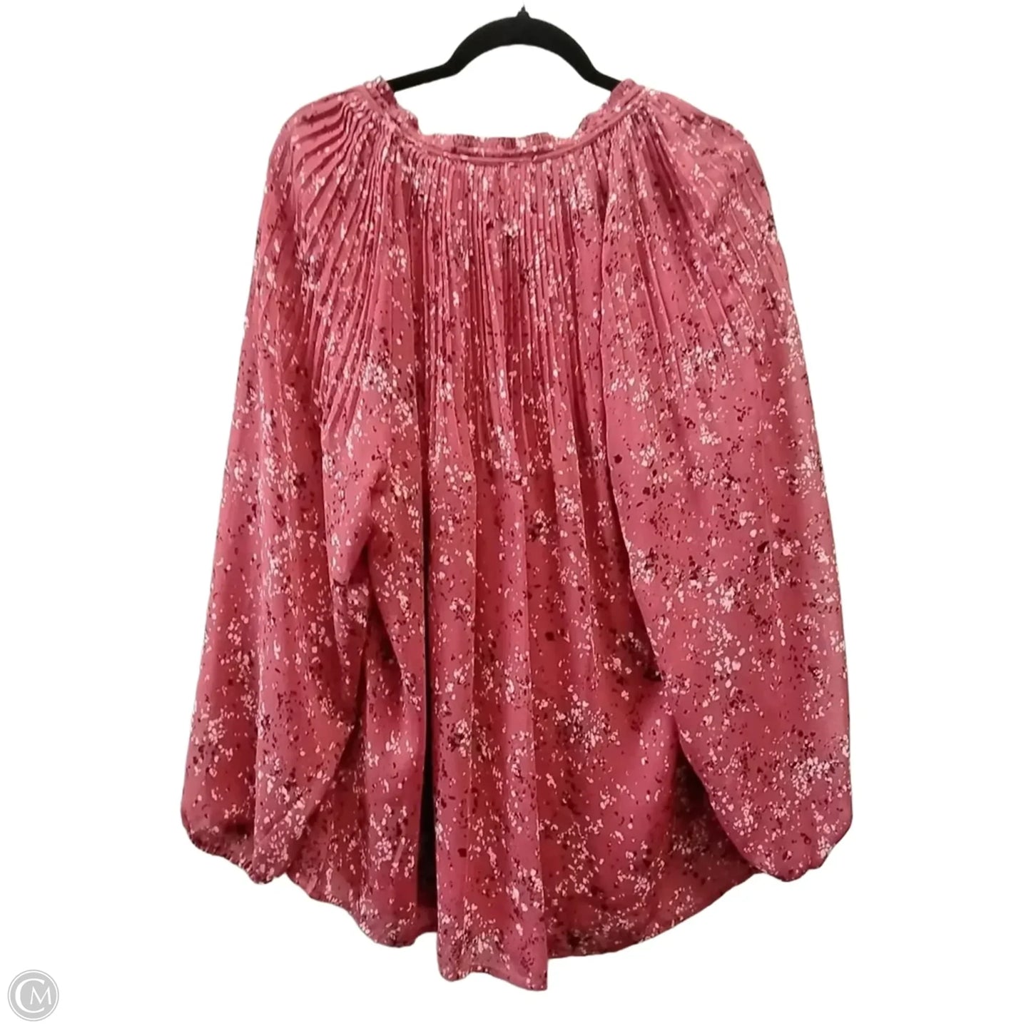 Blouse Long Sleeve By Simply Vera In Red, Size: Xxl