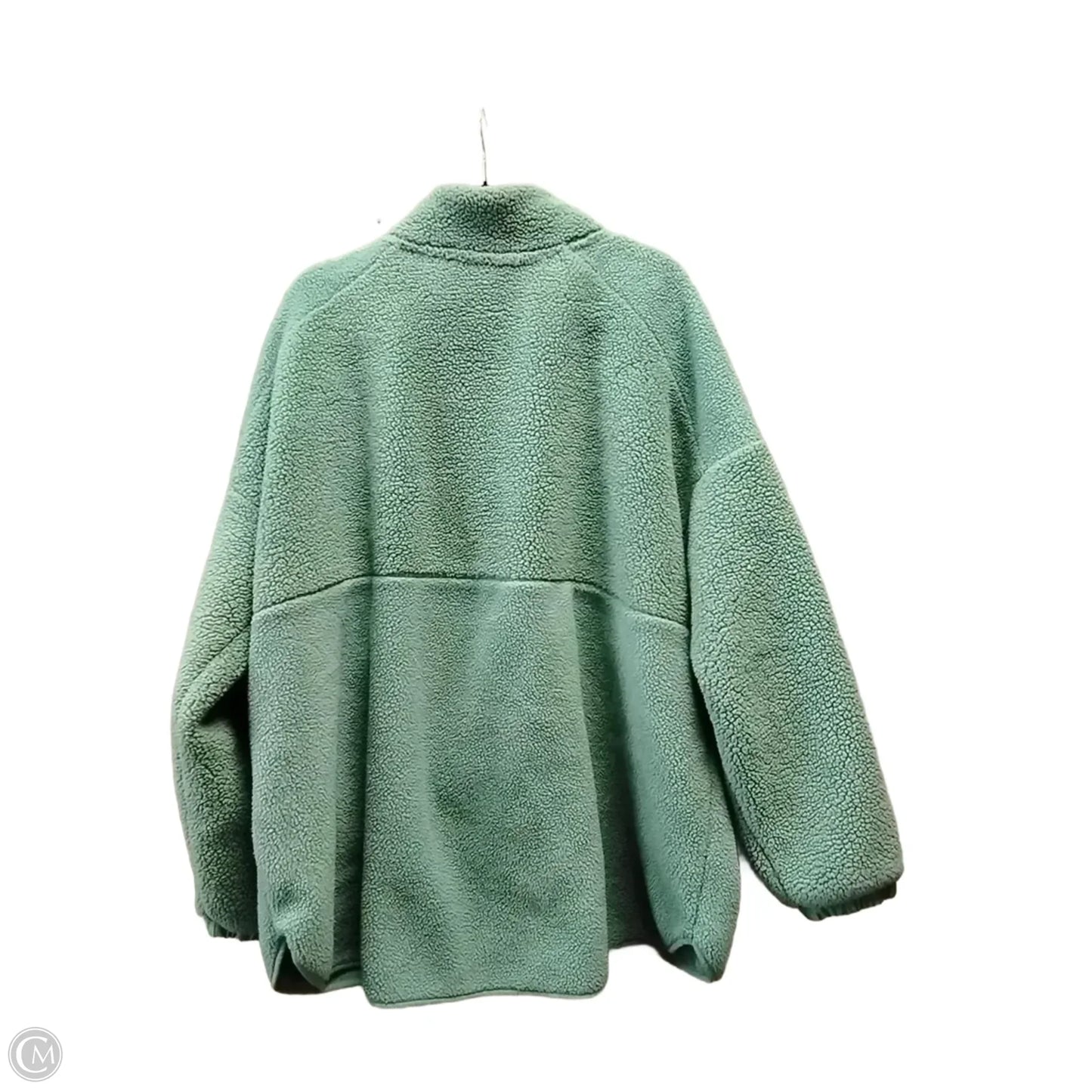 Jacket Faux Fur & Sherpa By Tek Gear In Teal, Size: 2x