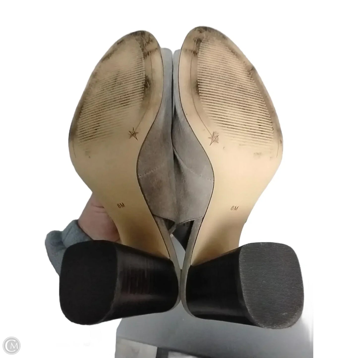 Shoes Heels Block By Gibson And Latimer In Brown & Grey, Size: 8