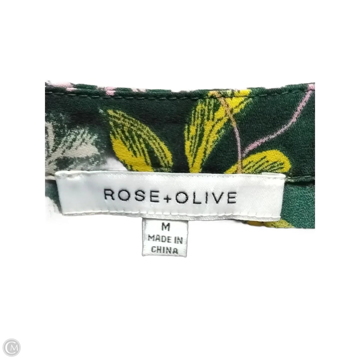Blouse Long Sleeve By Rose And Olive In Floral Print, Size: M