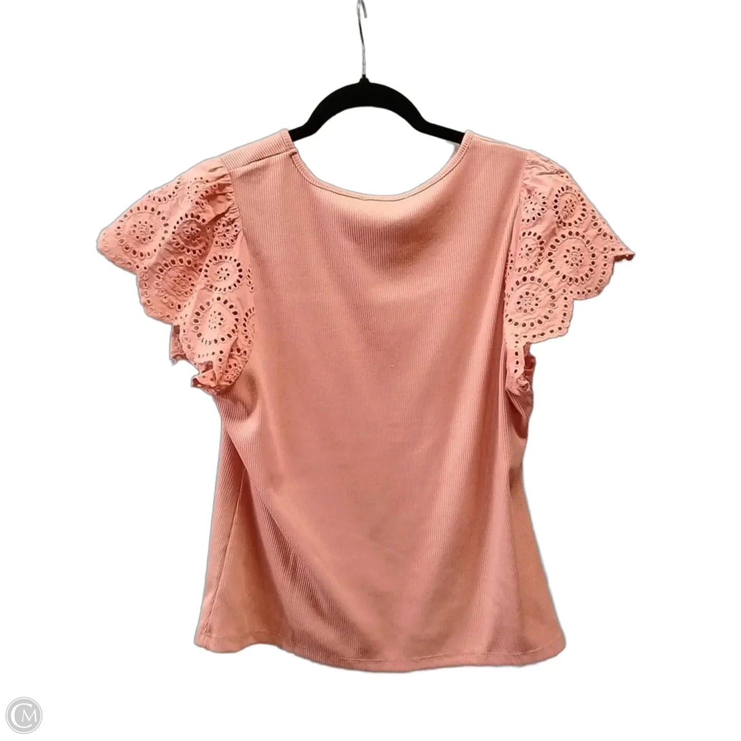 Blouse Short Sleeve By Chelsea And Theodore In Orange, Size: Xl