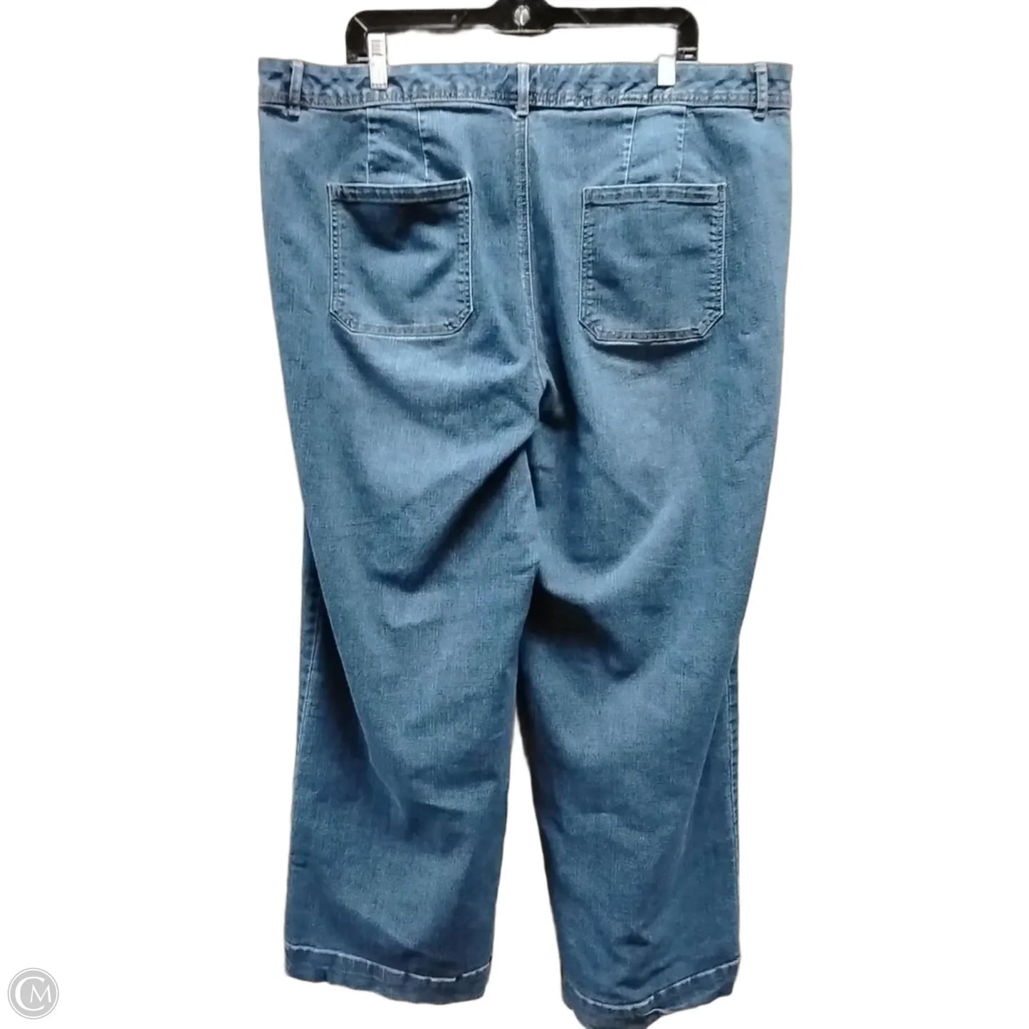 Jeans Wide Leg By Cato In Blue Denim, Size: 20w