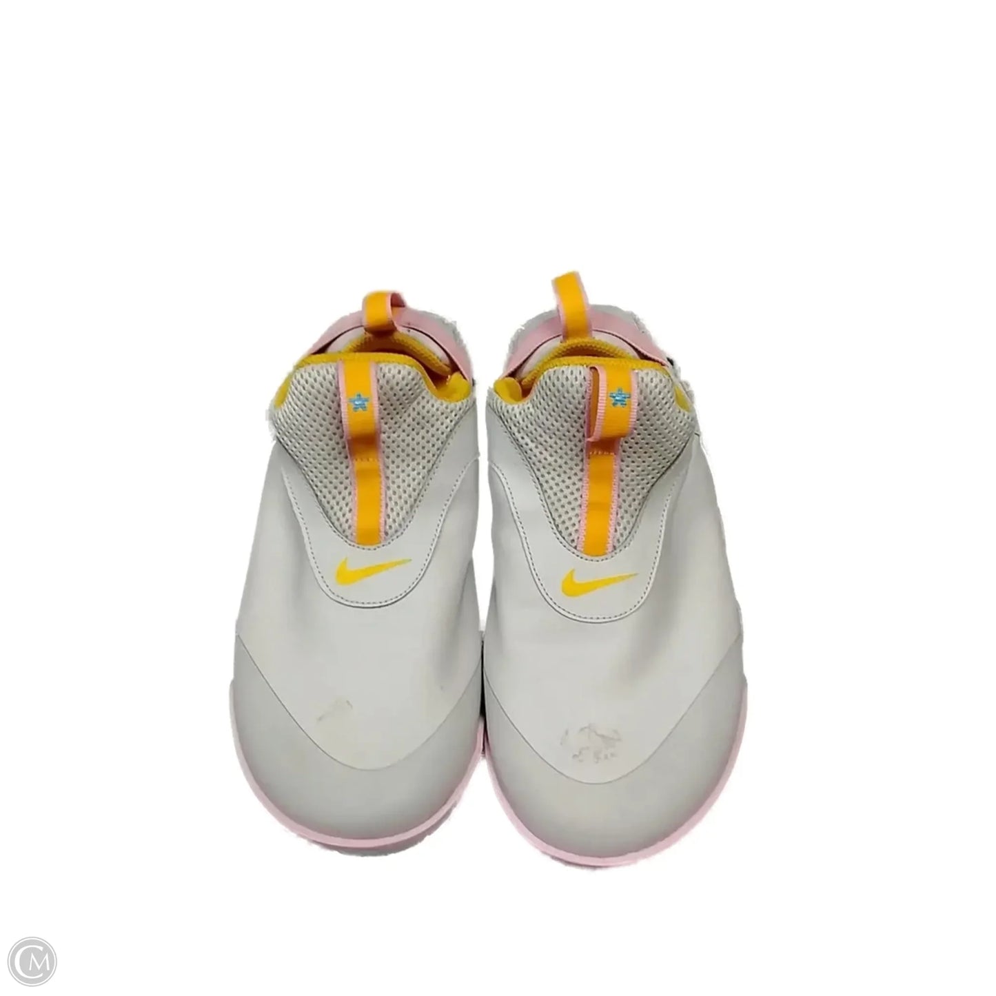 Shoes Sneakers By Nike In Grey & Yellow, Size: 8.5