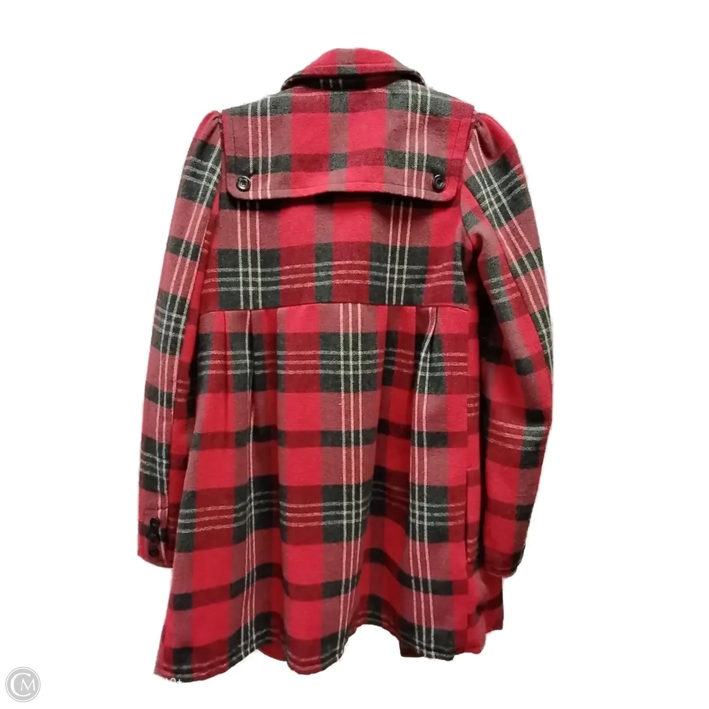 Coat Peacoat By Bb Dakota In Black & Red, Size: S