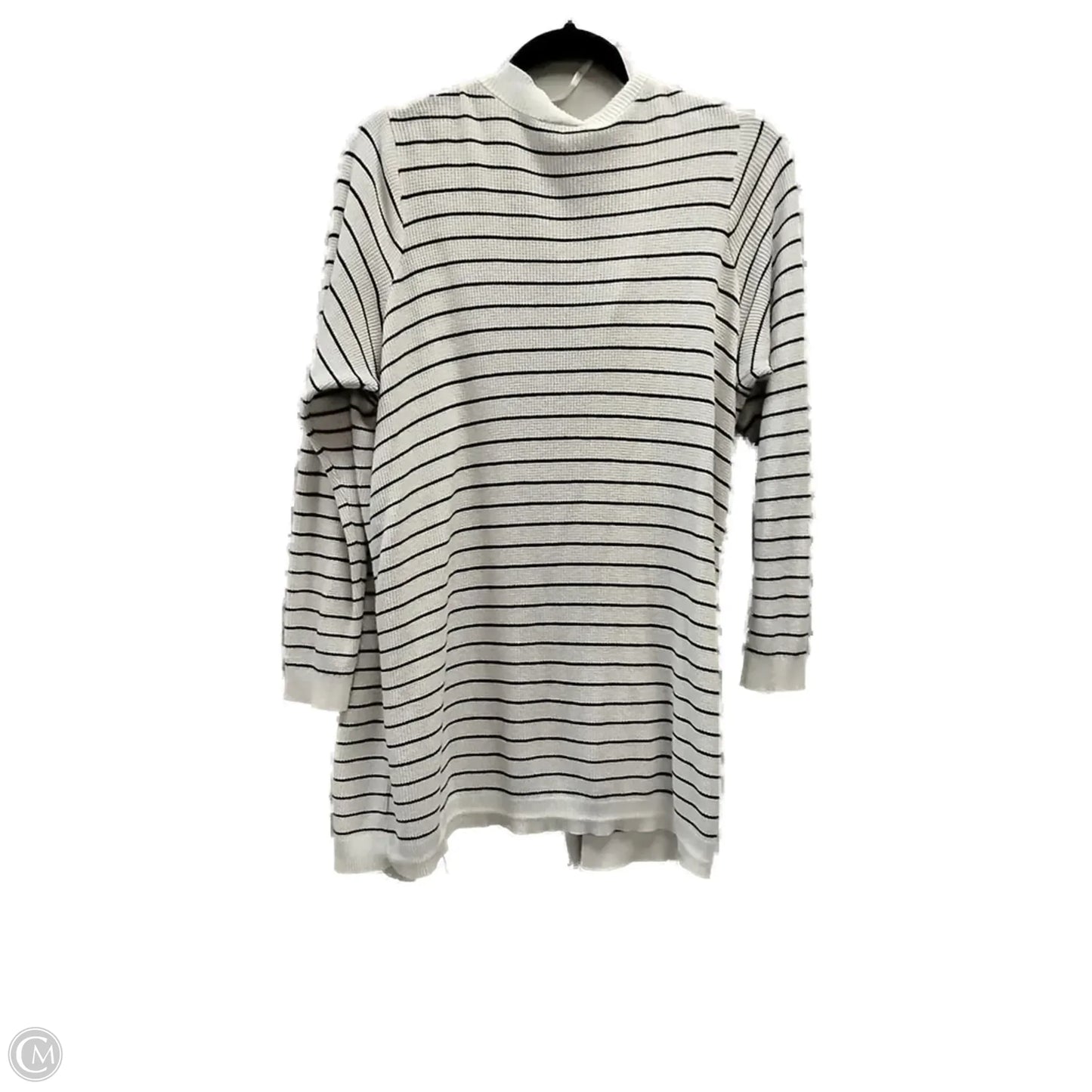 Sweater Cardigan By Torrid In Striped Pattern, Size: 1x