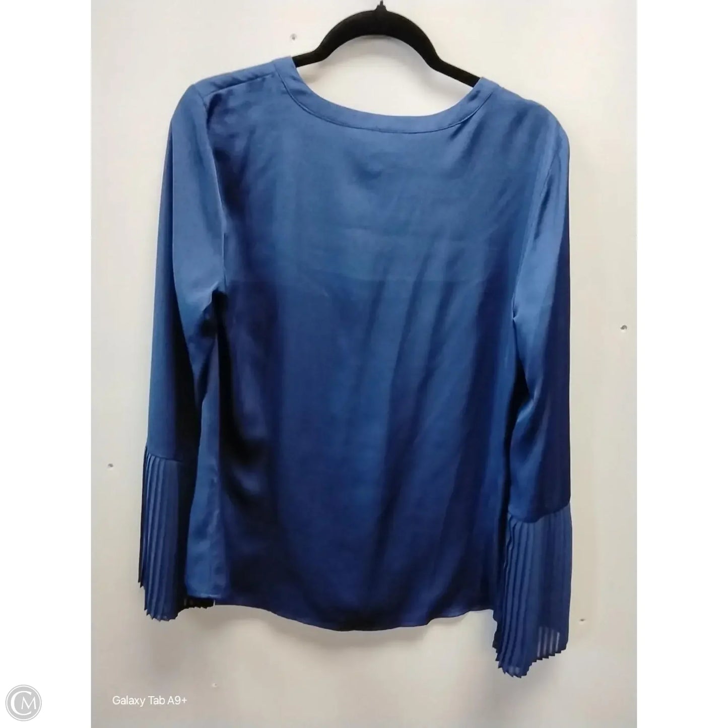 Blouse Long Sleeve By Worthington In Blue, Size: M