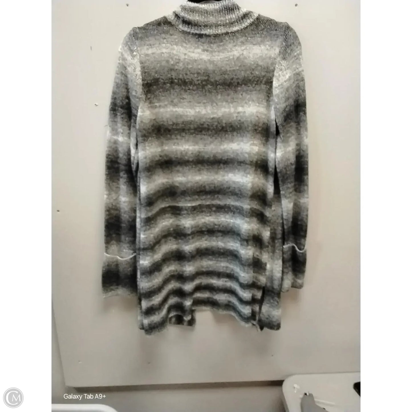 Sweater Cardigan By Design History In Striped Pattern, Size: S