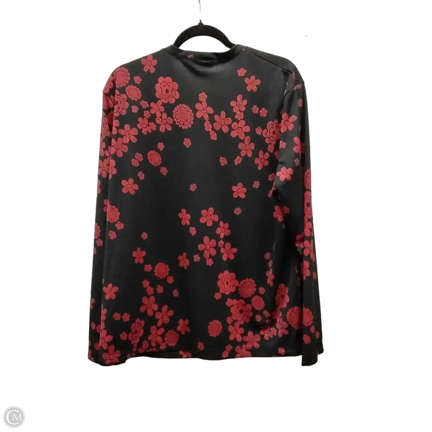 Top Long Sleeve By Outfit Jpr In Black & Red, Size: 2x