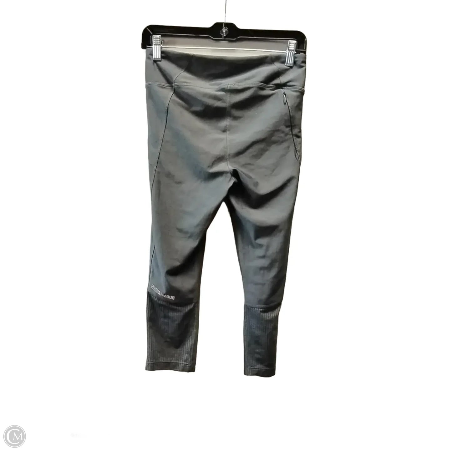 Athletic Leggings By Under Armour In Grey, Size: M
