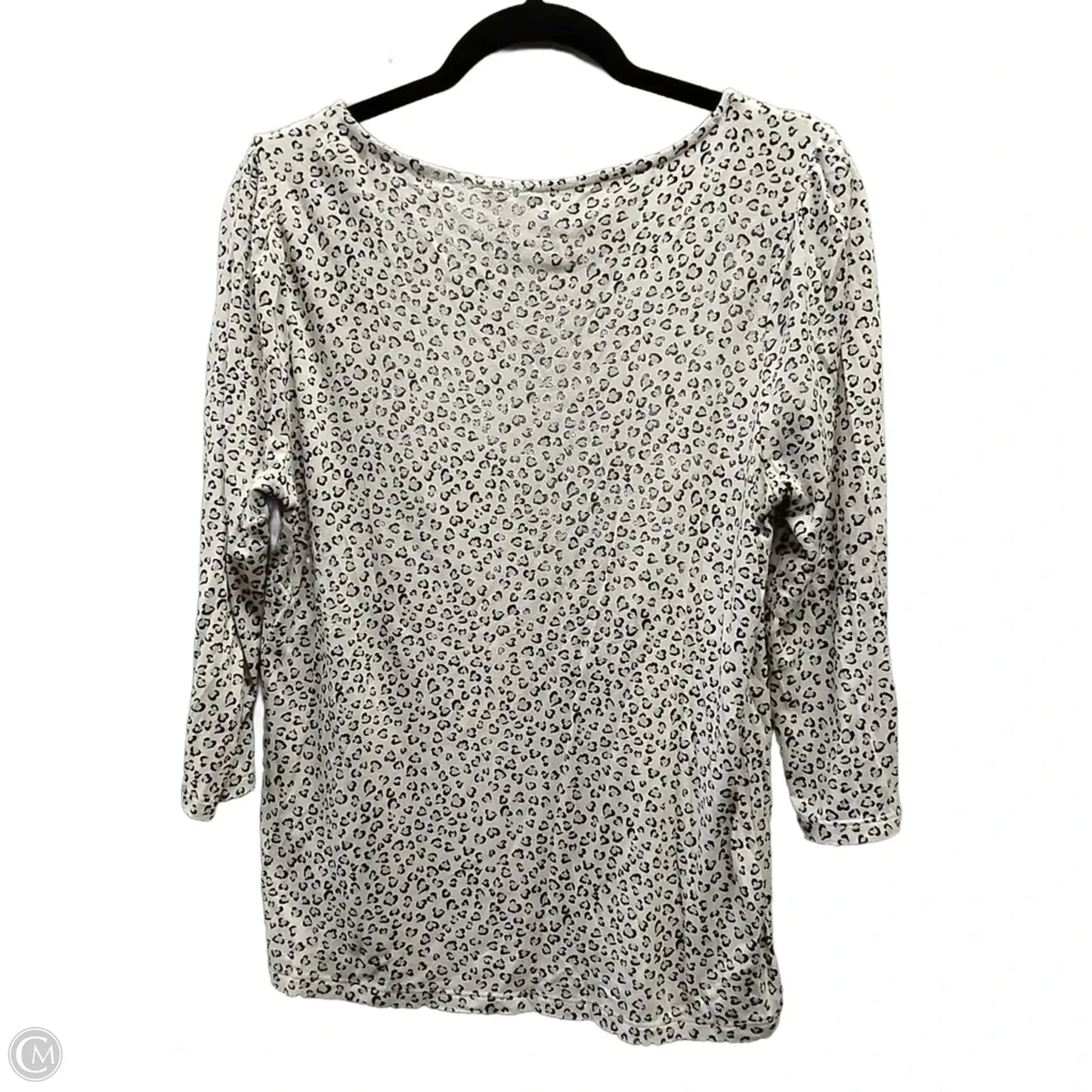 Top Long Sleeve By Elle In Animal Print, Size: L