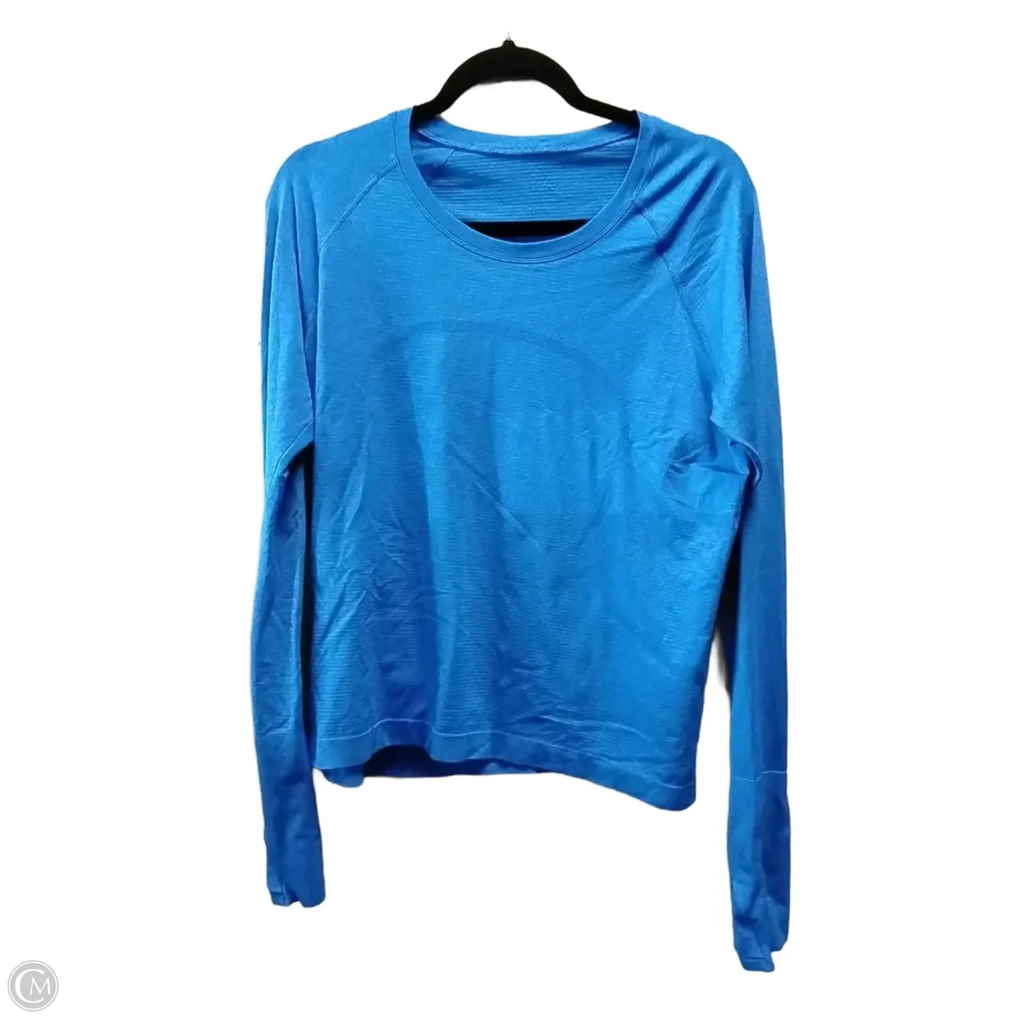 Athletic Top Long Sleeve Crewneck By Lululemon In Blue, Size: L