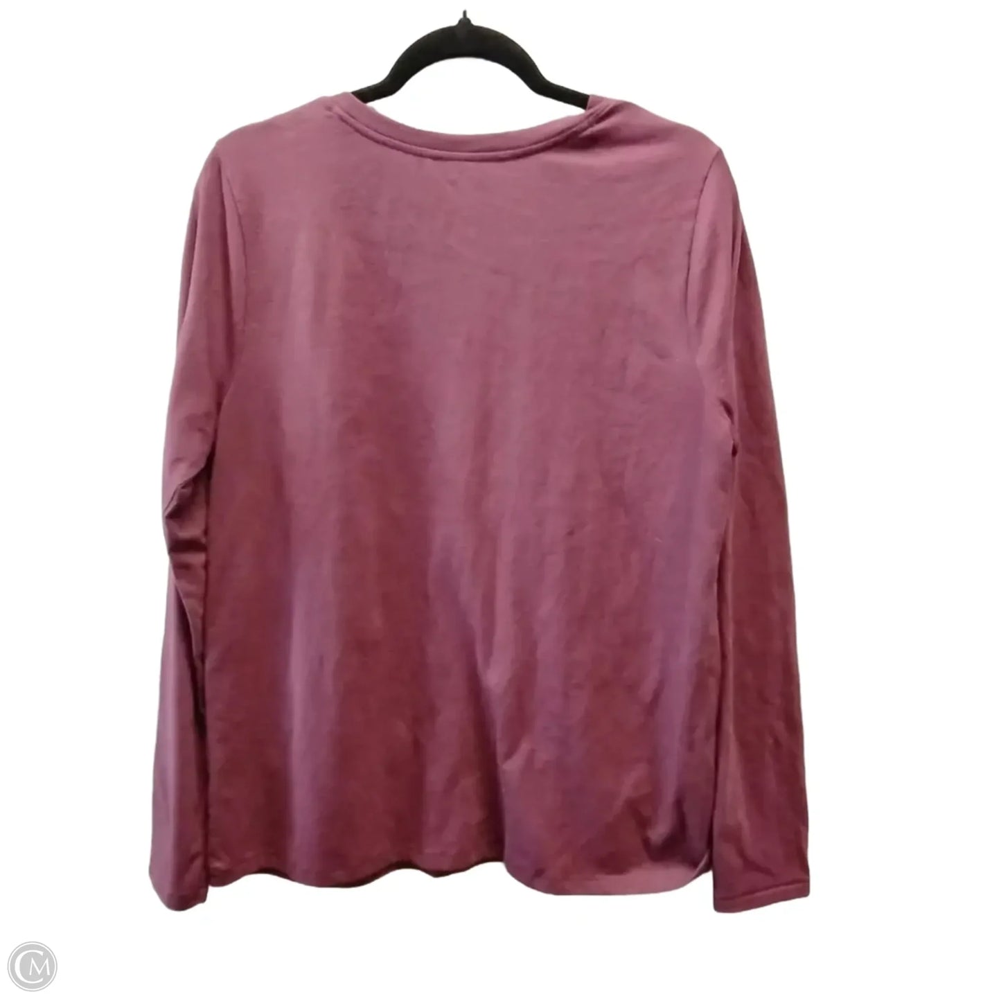 Top Long Sleeve Basic By Sonoma In Mauve, Size: L
