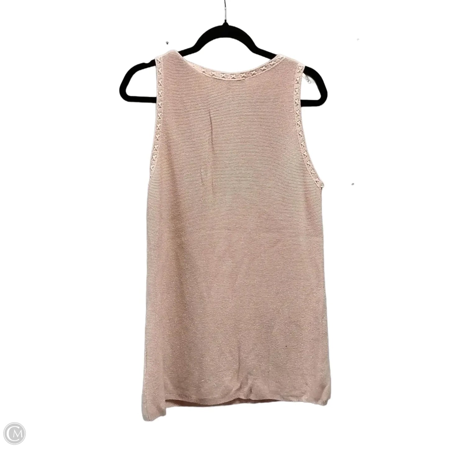 Top Sleeveless Basic By White House Black Market In Peach, Size: Xl