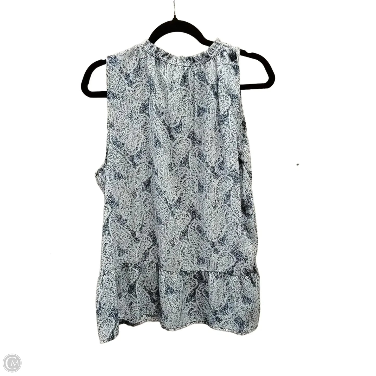 Blouse Sleeveless By Michael By Michael Kors In Paisley Print, Size: Xl