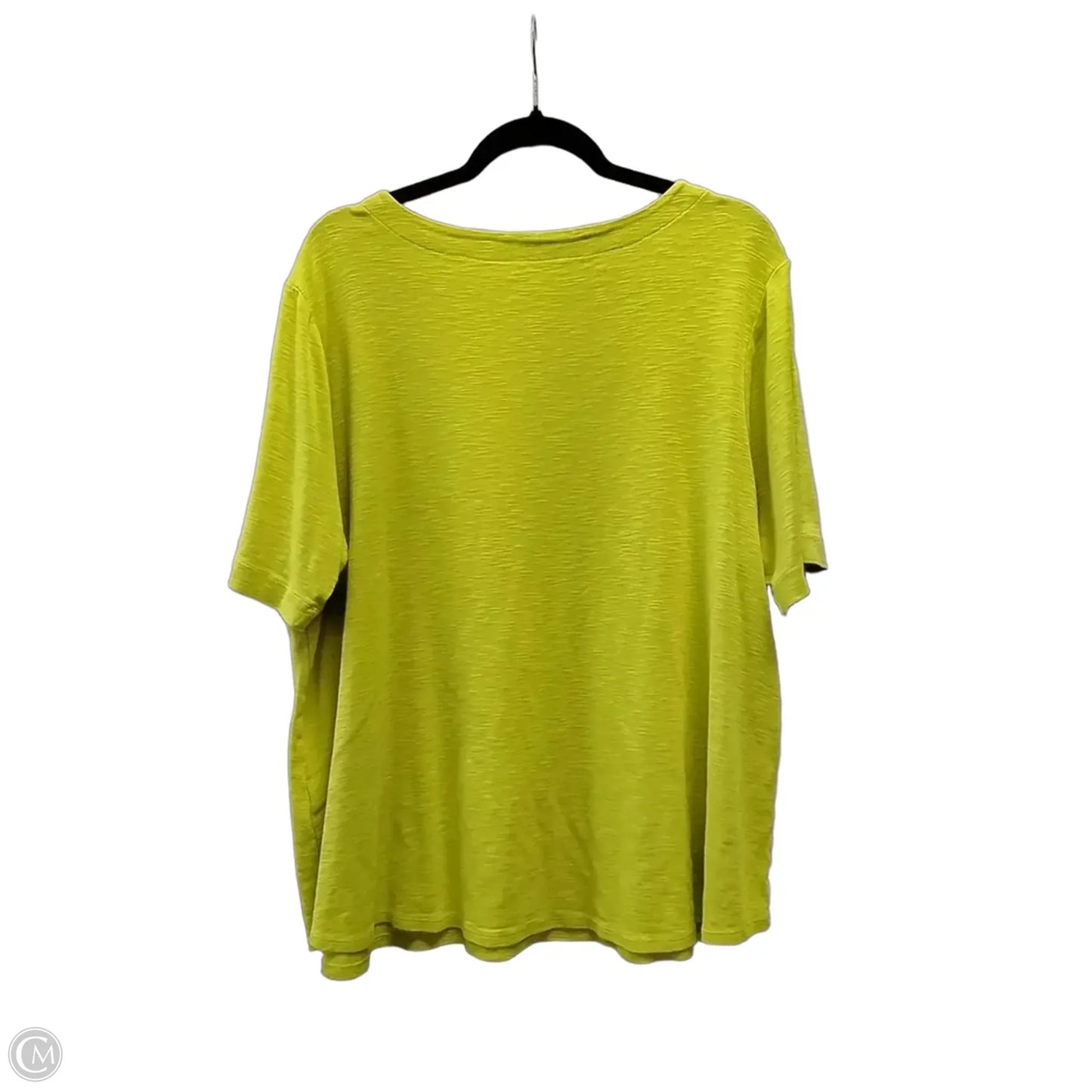 Blouse Short Sleeve By J. Jill In Yellow, Size: Xl