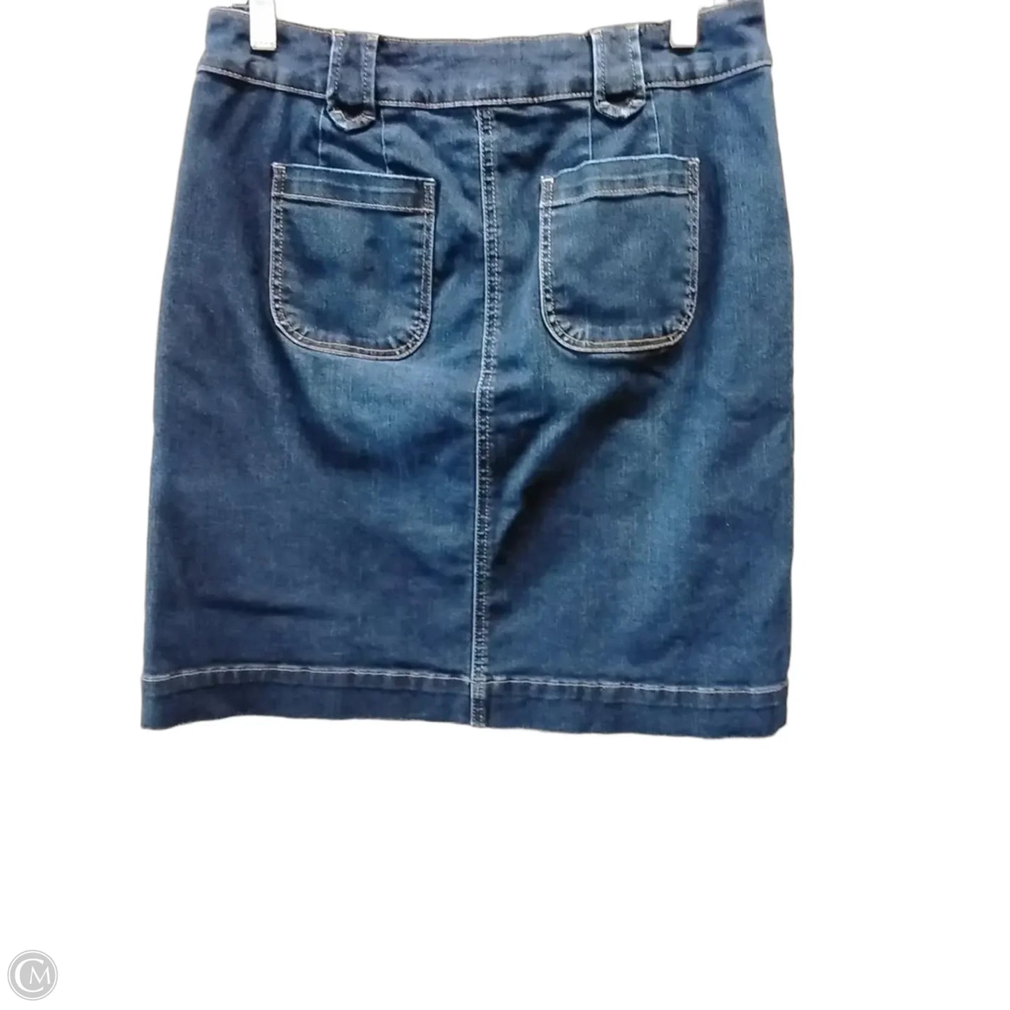 Skirt Midi By Talbots In Blue Denim, Size: 6p