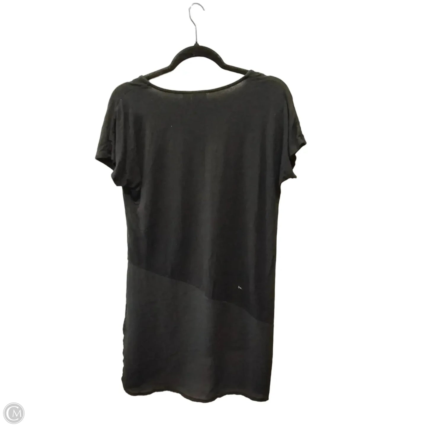 Blouse Short Sleeve By Chicos In Black, Size: S
