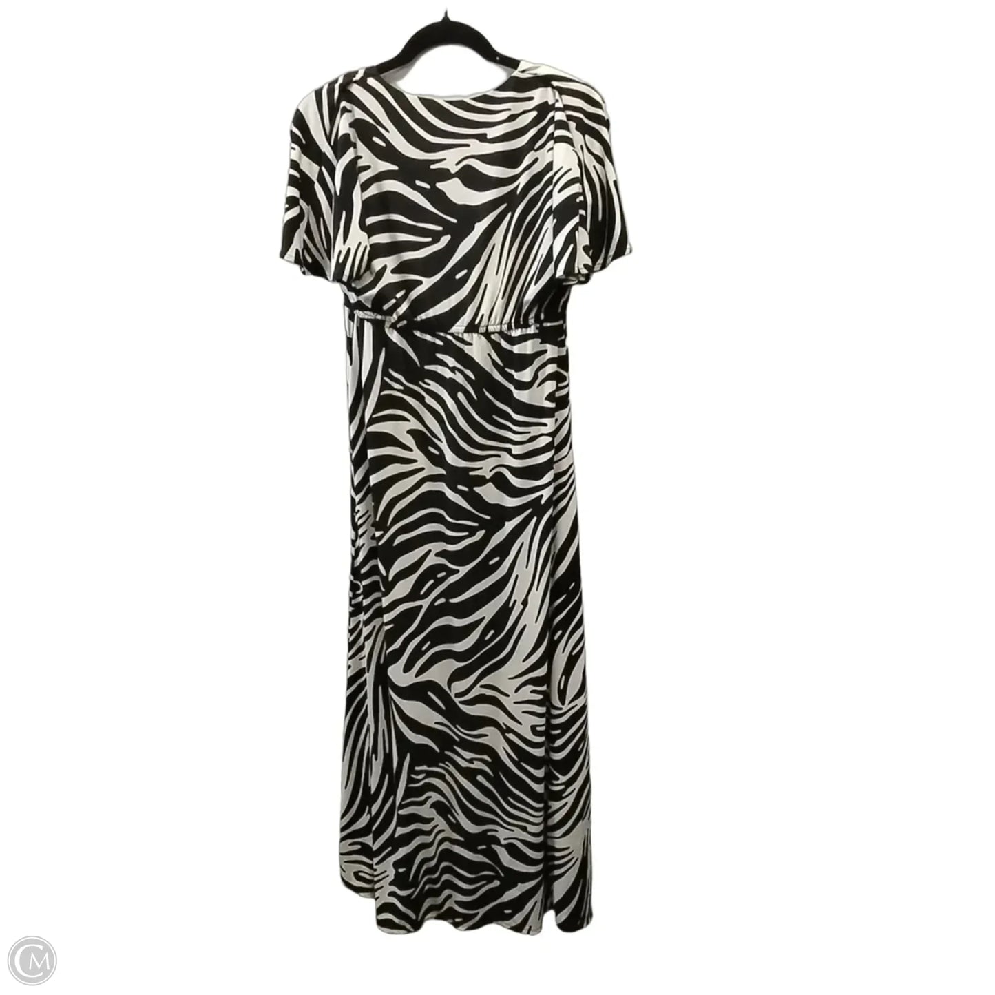 Dress Casual Maxi By Chicos In Zebra Print, Size: 10