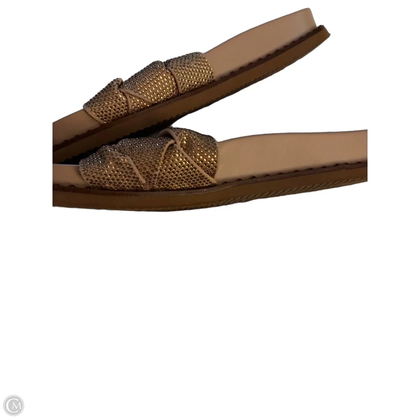 Sandals Flip Flops By Vince Camuto In Gold, Size: 7.5