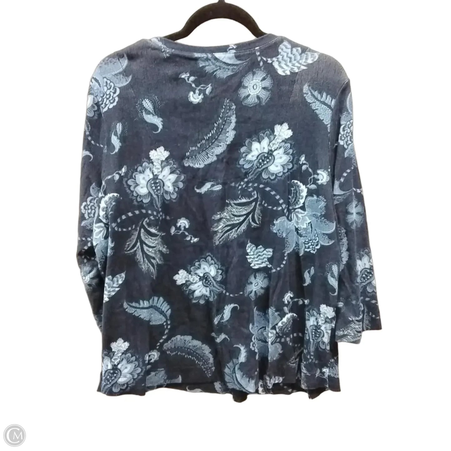 Top Long Sleeve By Chicos In Paisley Print, Size: Xl