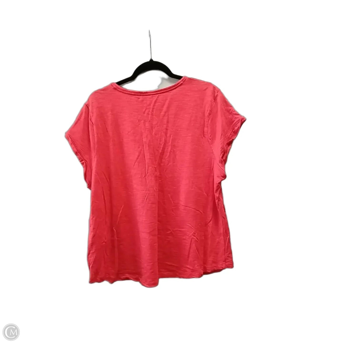 Top Short Sleeve By Chicos In Orange, Size: Xl
