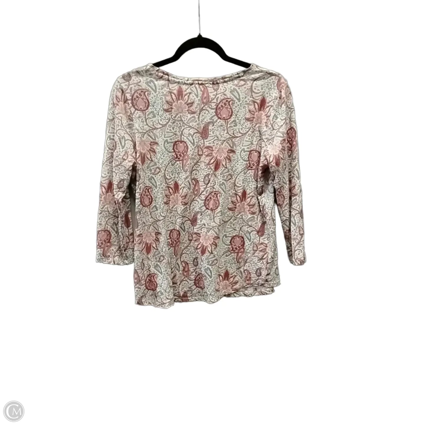 Top Long Sleeve By Lucky Brand In Paisley Print, Size: M