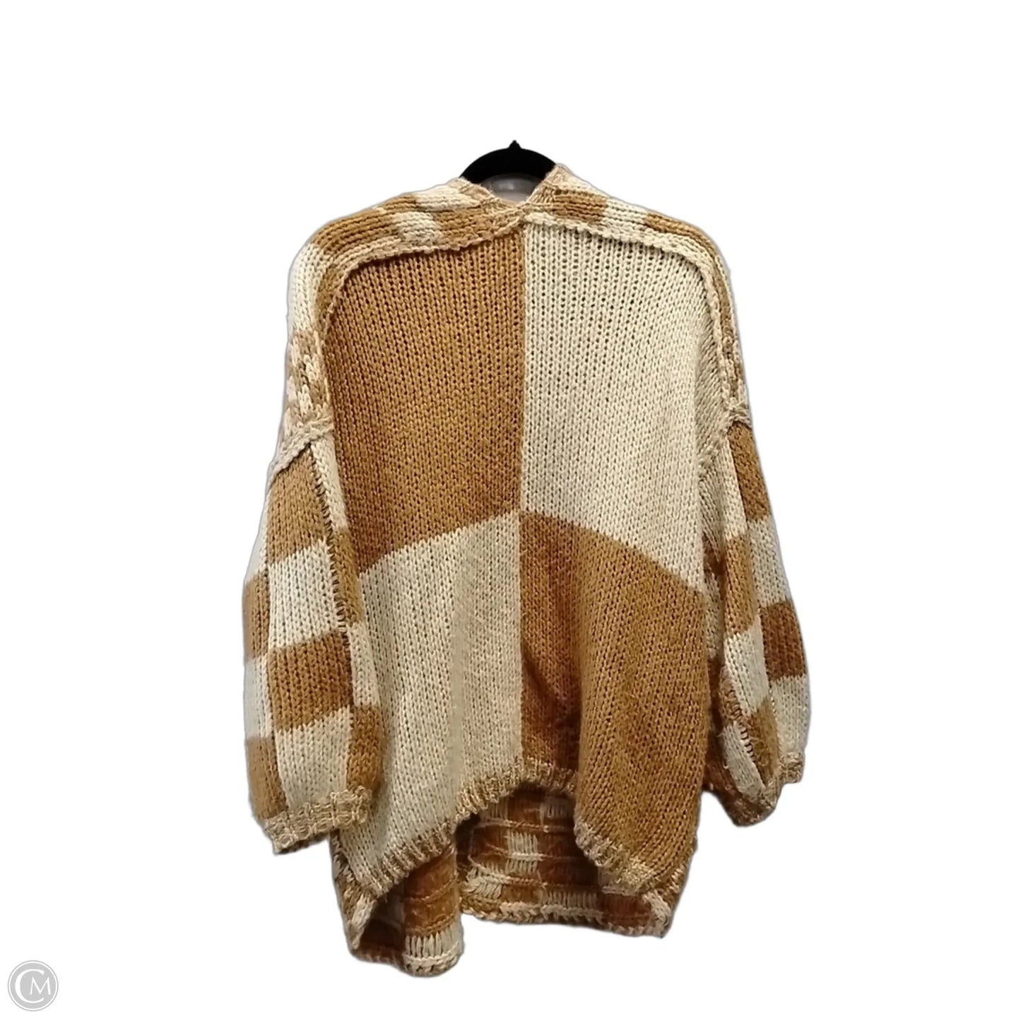 Sweater Cardigan By Altard State In Tan & White, Size: M
