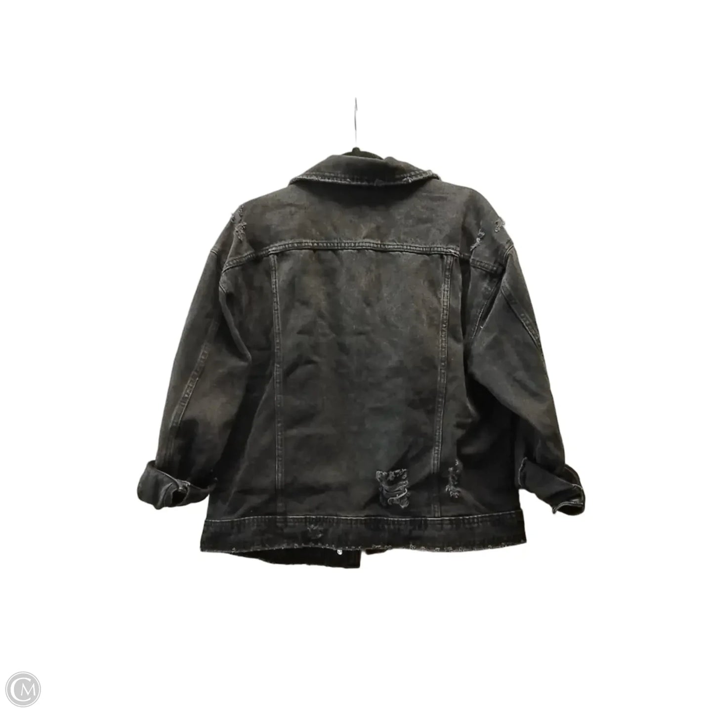Jacket Denim By No Boundaries In Black Denim, Size: M