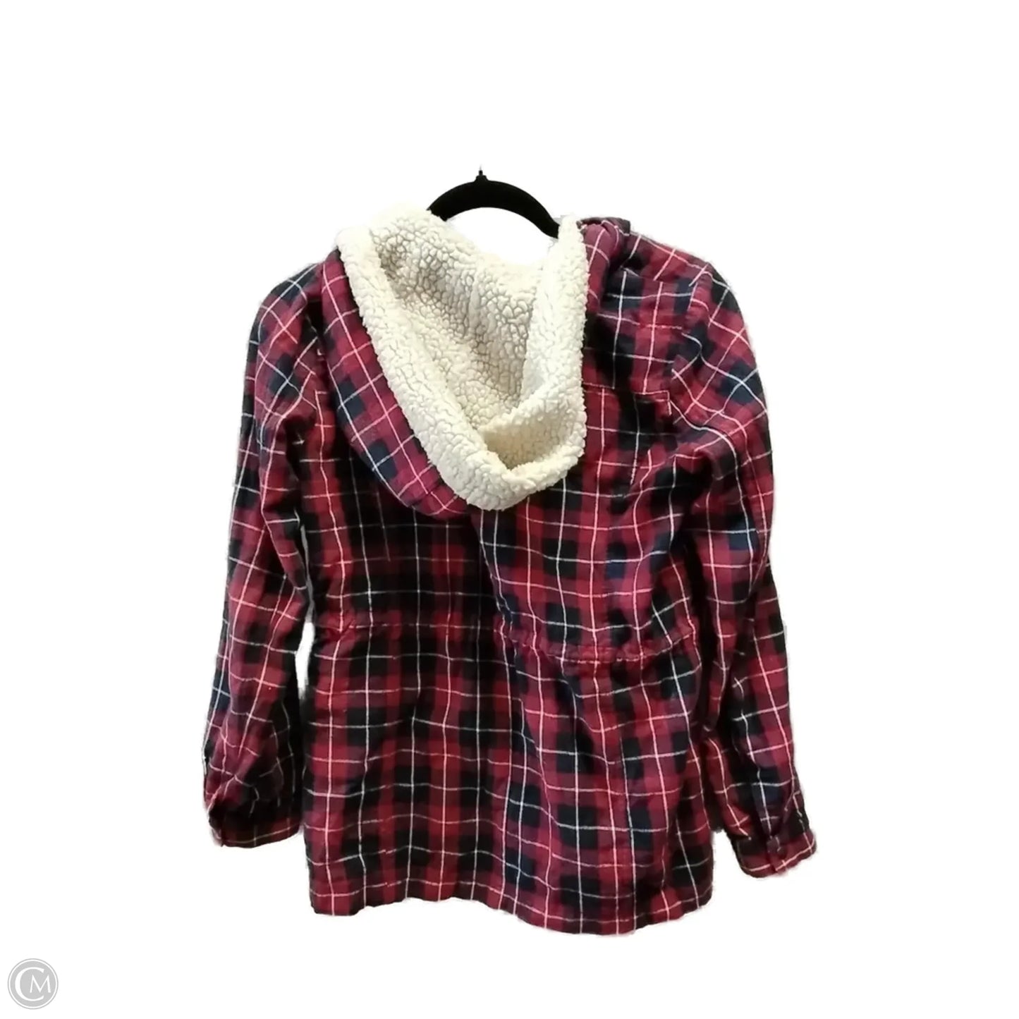 Jacket Other By Blu Pepper In Plaid Pattern, Size: S