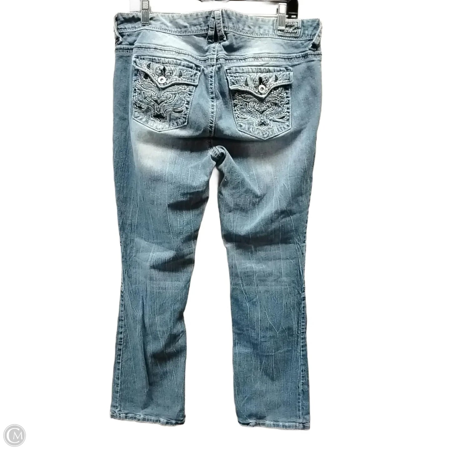 Jeans Boot Cut By Amethyst In Blue Denim, Size: 16