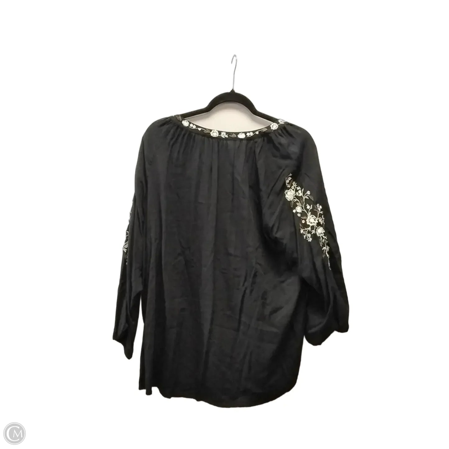 Blouse Long Sleeve By J. Jill In Floral Print, Size: Xl