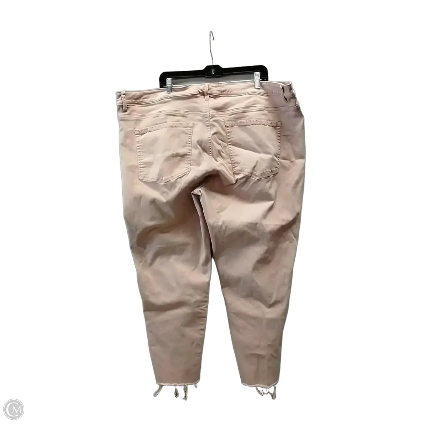 Jeans Cropped By Lane Bryant In Pink Denim, Size: 28