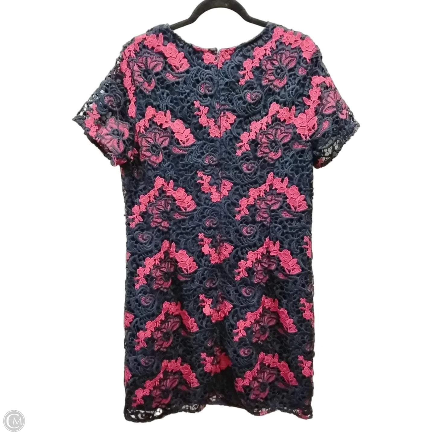 Dress Casual Midi By Banana Republic In Blue & Red, Size: 14