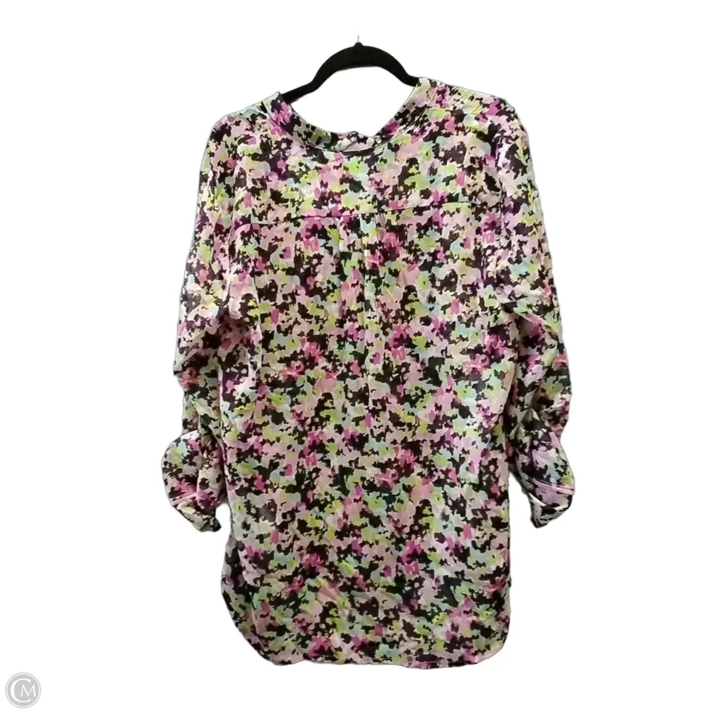 Blouse Long Sleeve By Kut In Pink & Purple, Size: Xl