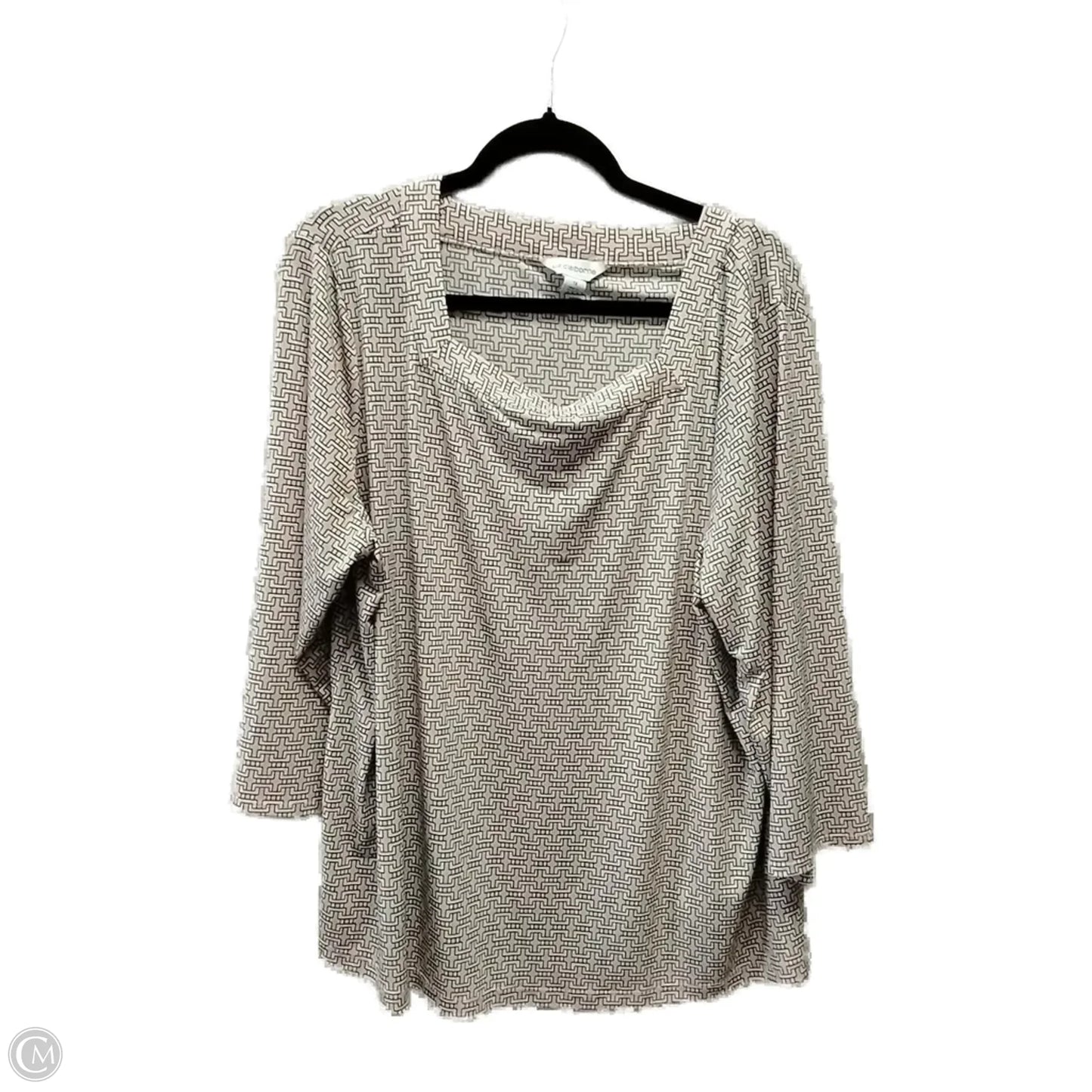 Blouse Long Sleeve By Liz Claiborne In Pink, Size: 1x