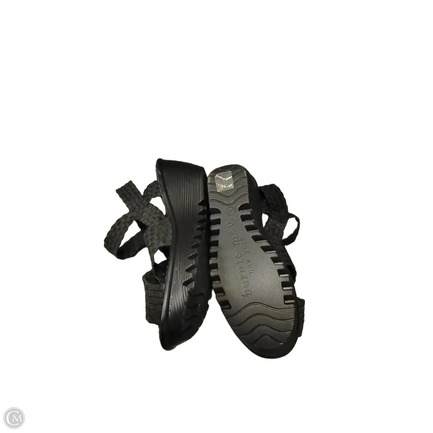 Sandals Heels Wedge By Bernie Mev In Black, Size: 7.5