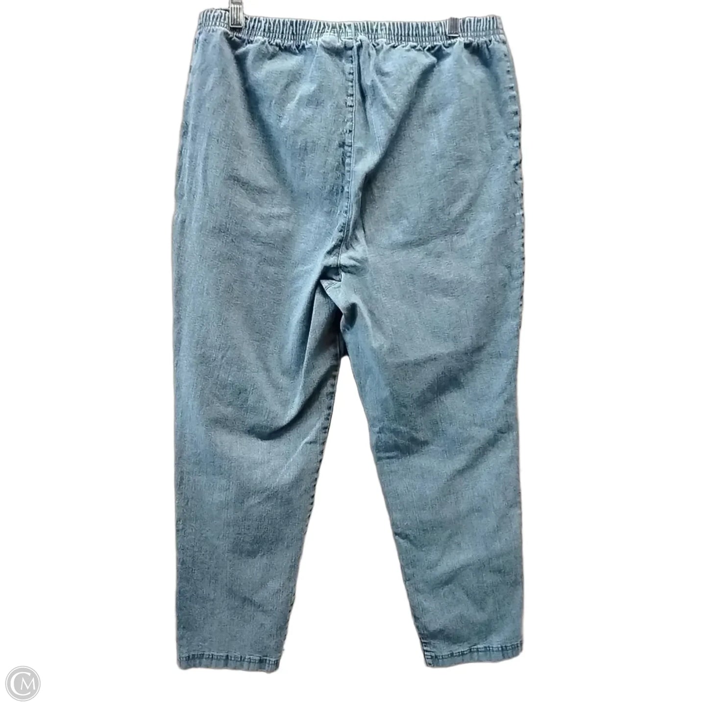 Jeans Straight By Croft And Barrow In Blue Denim, Size: 18