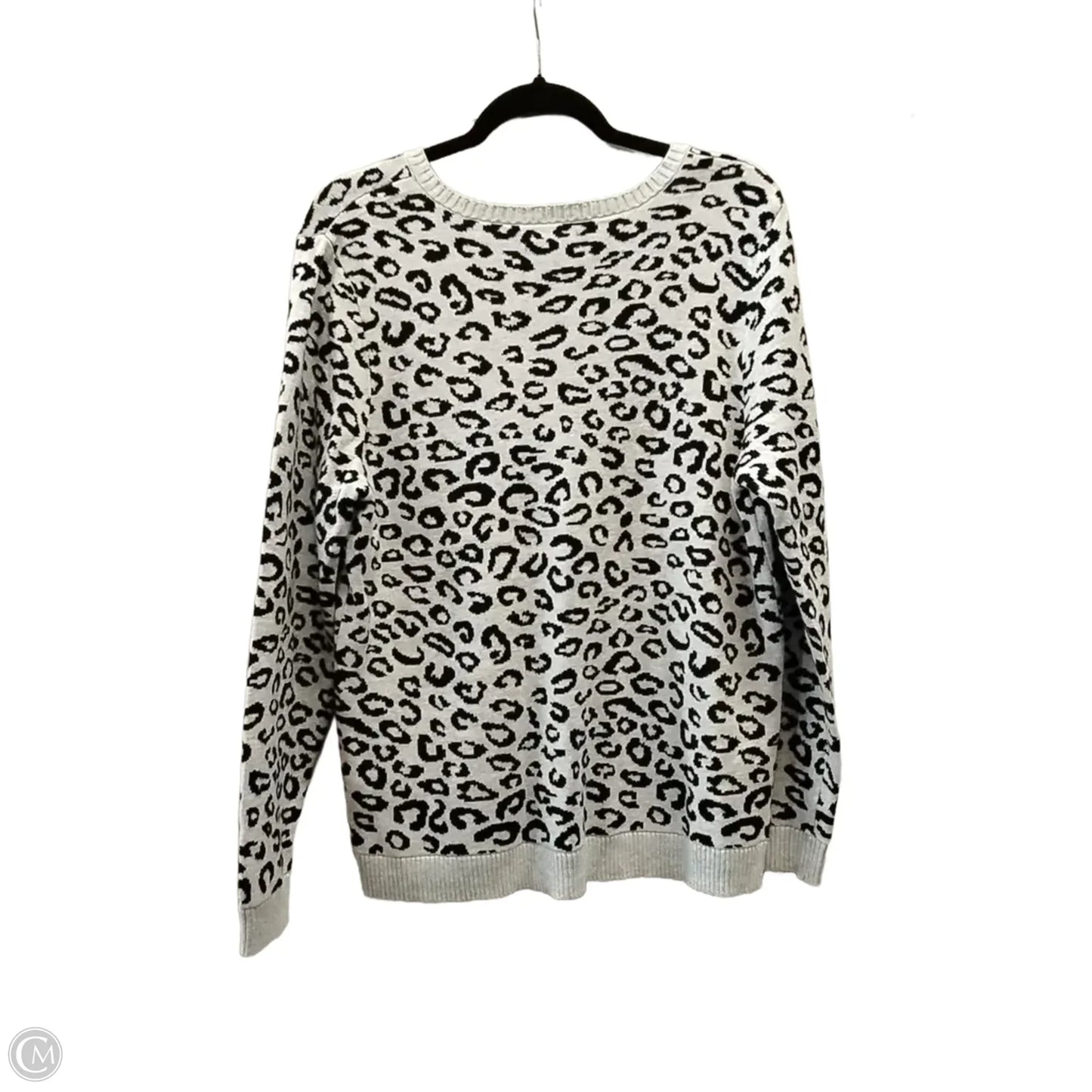 Sweater By Croft And Barrow In Leopard Print, Size: Xl