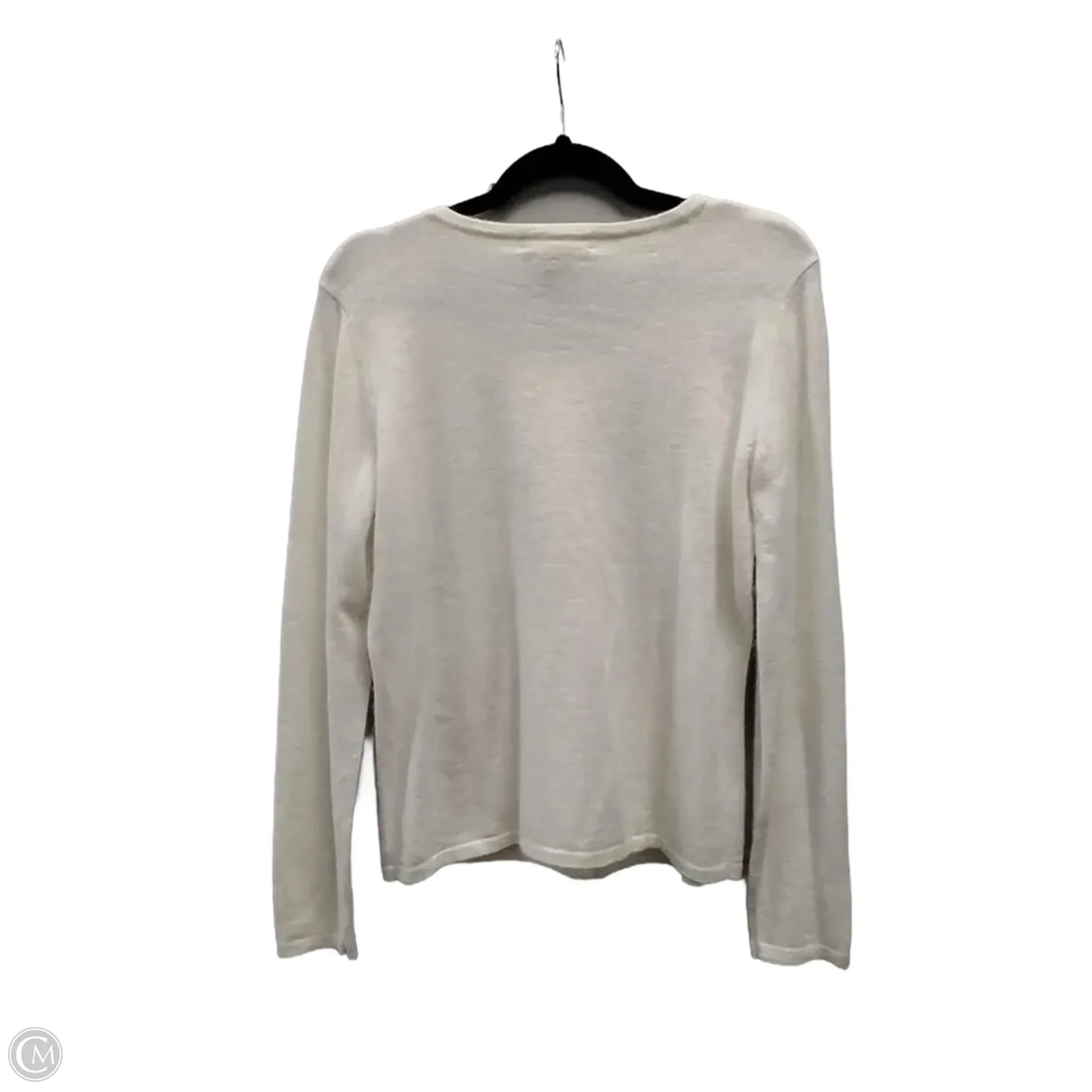 Sweater Cardigan By Clothes Mentor In Cream, Size: S