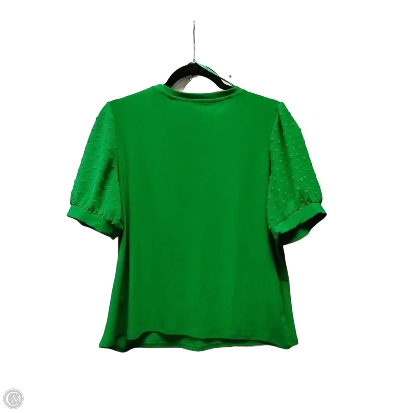 Top Short Sleeve By Cece In Green, Size: L