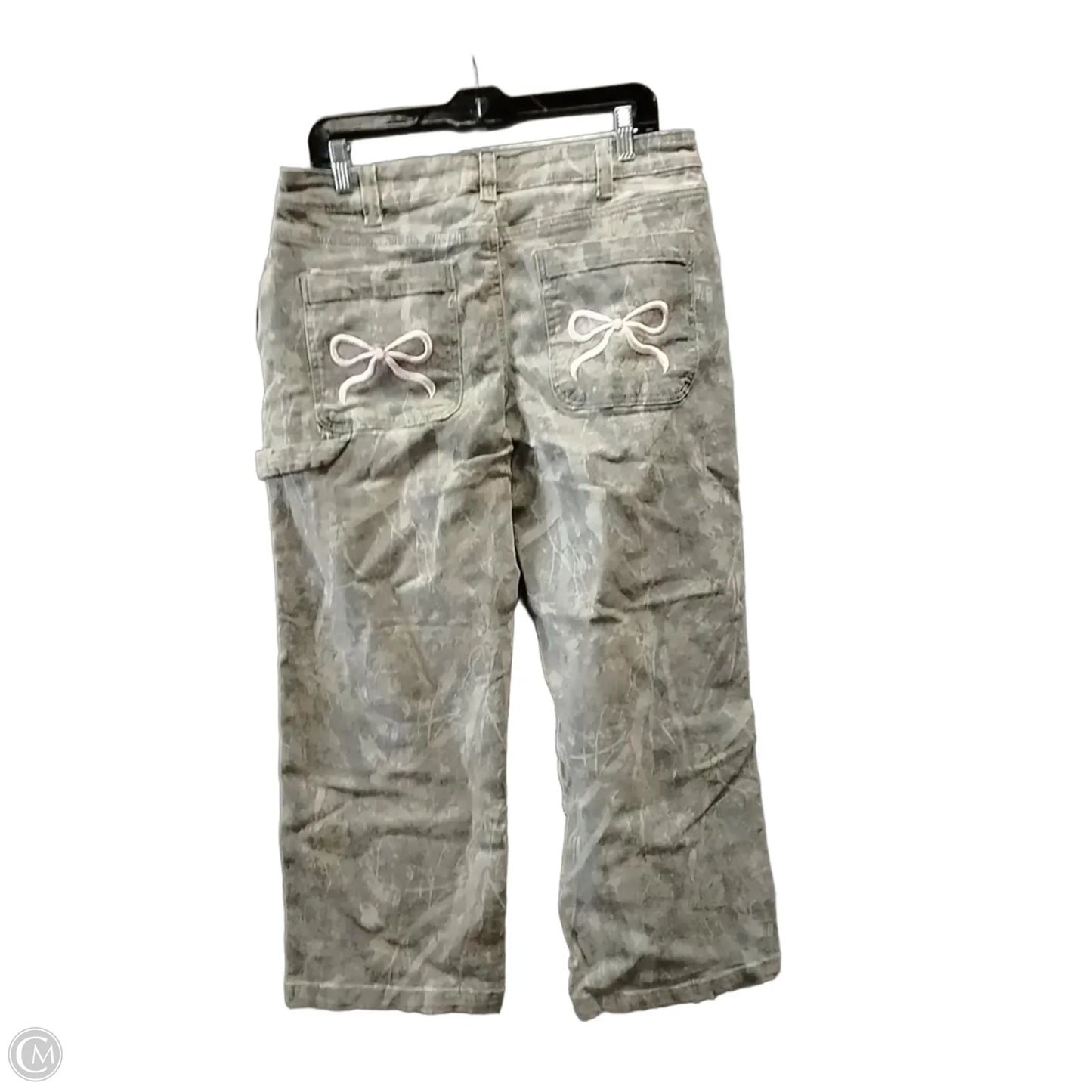 Jeans Wide Leg By Cme In Camouflage Print, Size: 13